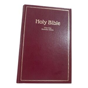 Holy Bible New King James Version NKJV Giant Print Red Letter Nelson 432BG 1982
